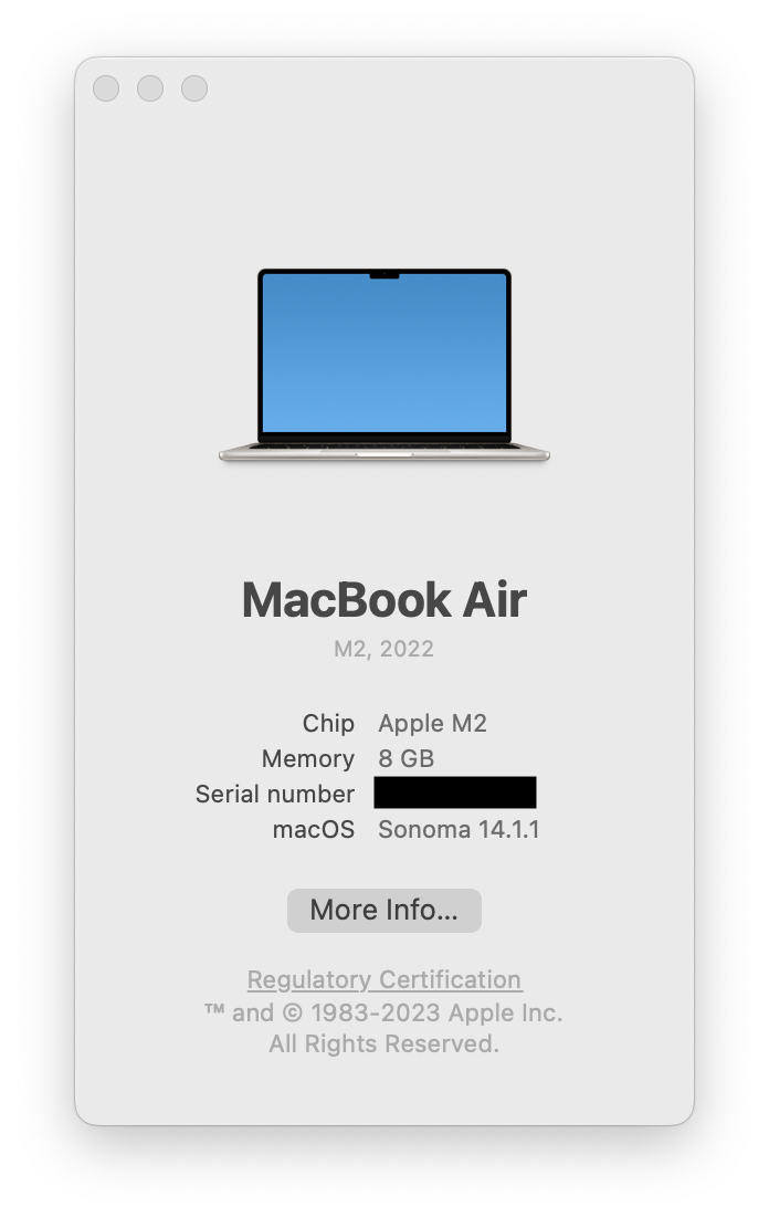 MacBook Air specs